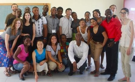 The new generation. The WN (World Nutrition) cover picture above is of some of the students who come to Haiti, organised by Partners in Health, to understand the social and political determinants of health.