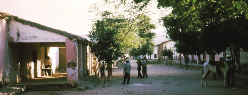 The main street of the village of Ajoya.