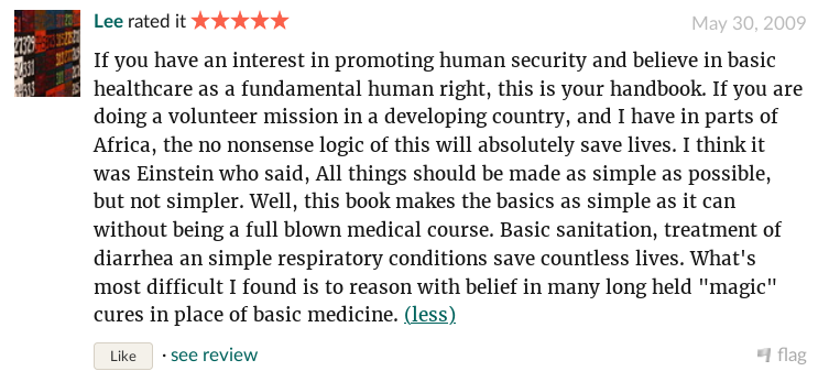 Goodreads review.