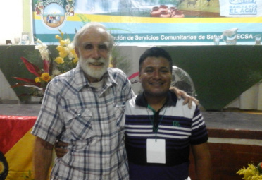 Werner Obeniel y David Werner en el seminario de ASECSA, Chimltenango, Guatemala, julio de 2016
