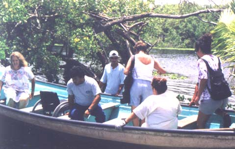 The Ashoka team visits an ecotourism project in a mangrove swamp full of crocodiles and many beautiful birds. No motorboats allowed!