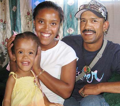 This woman, her boyfriend, and daughter with hydrocephalus, live in a squatter settlement on the outskirts of Cape Town.