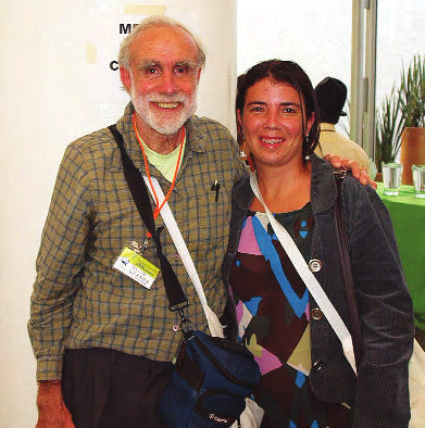 Gloria Pimentel of Brazil and David Werner at the CBR Congress in Oaxaca
