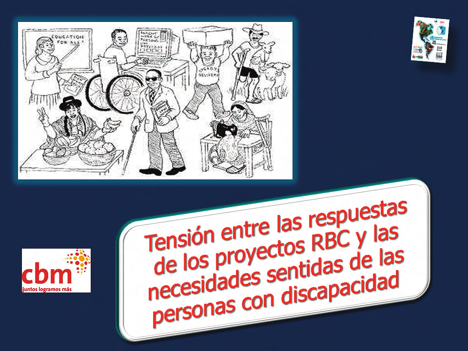 In his presentation, Olmedo Zambrano stressed that the evolution of CBR has in large part resulted from the ‘Tension between the response of CBR programs and the felt needs of people with disabilities.’