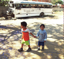 Different children took turns being Luis' ‘junior therapist.’