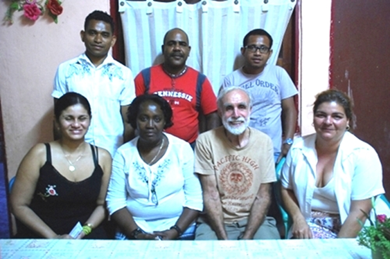  David Werner with 4 Cuban doctors and 2 Timorese medical students.