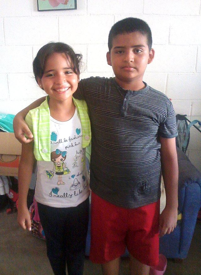 Ramon with his sister—and with a new vision for the future.