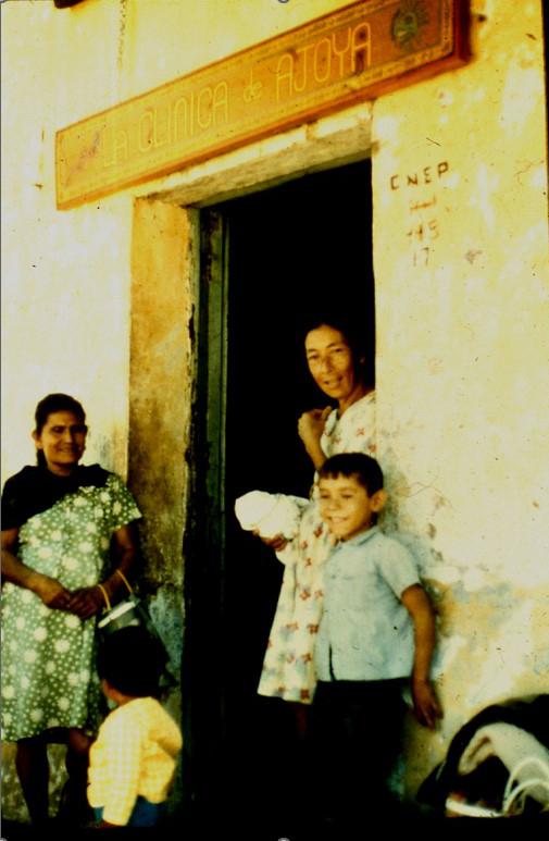 The old Ajoya Clinic, in the early years of the program, was located in a scruffy old house and managed by dedicated village health promoters from the same community.